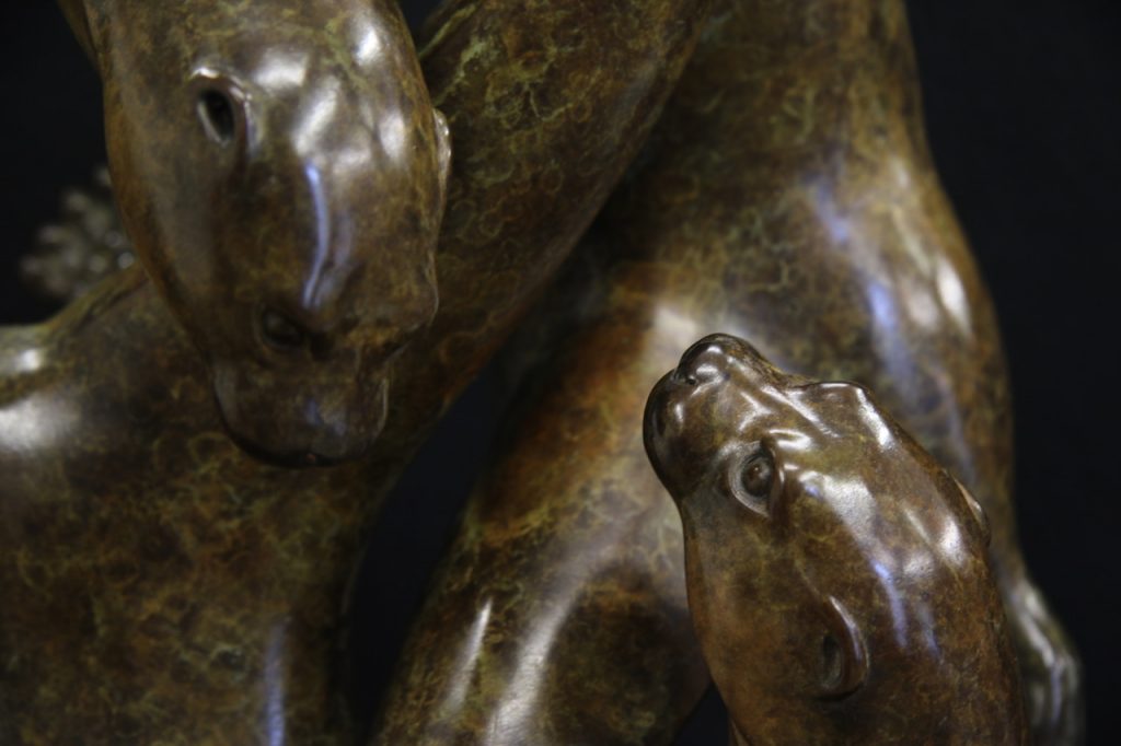 Bronze Otters