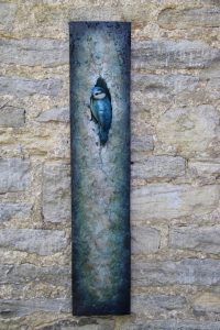 Bronze Blue Tit Plaque